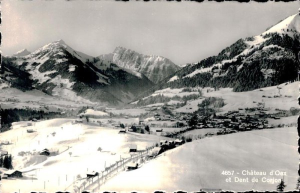 Chateau d'Oex et Dent de Corjon Vorderseite