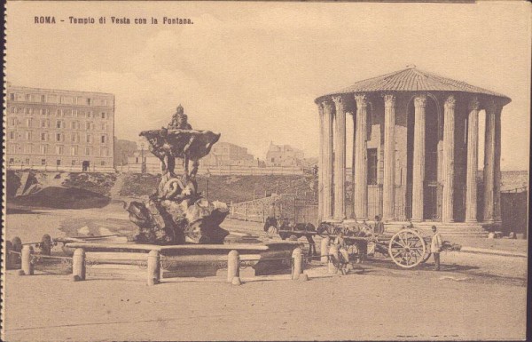 Roma - Tempio di Vesta con la Pontana