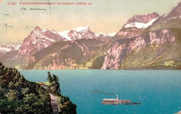 Vierwaldstättersee mit Urirotstock, 1925 Vorderseite