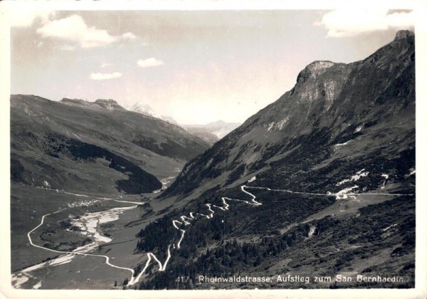Rheinwaldstrasse. Aufstieg San Bernardino Vorderseite
