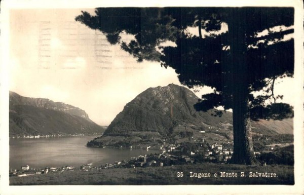 Lugano e Monte San Salvatore. 1930 Vorderseite