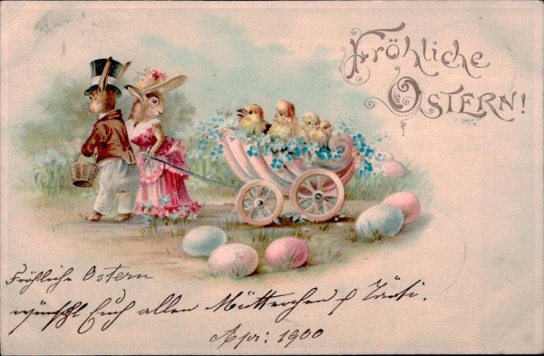 Fröhliche Ostern Vorderseite