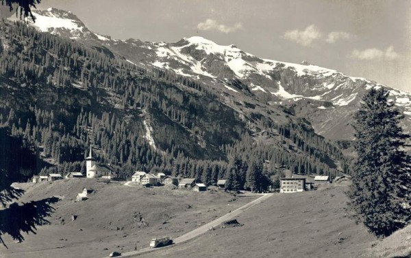 Urnerboden-Klausenstrasse mit Claridenstock Vorderseite