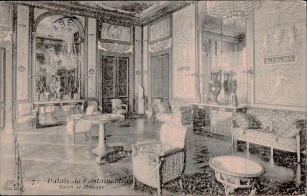 Palais de Fontainebleau salon de Musique Vorderseite