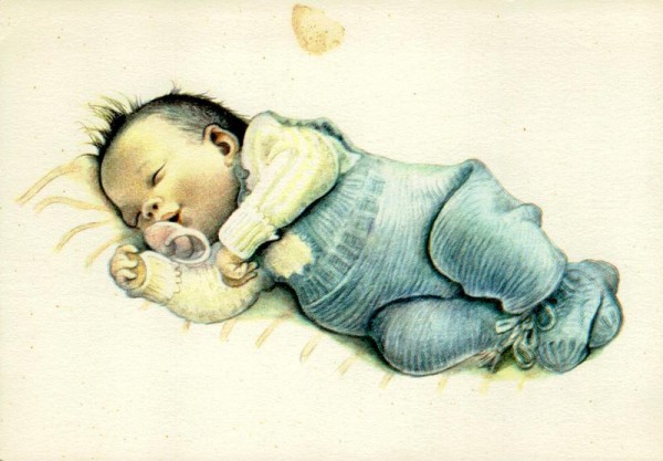 Schlafendes Baby Vorderseite