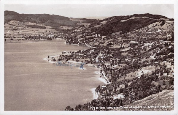 Blick gegen Ober-Aegerl und Unter-Ägeri