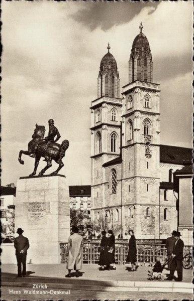 Zürich, Hans Waldmann-Denkmal Vorderseite