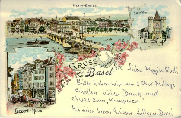 Gruss aus Basel Vorderseite