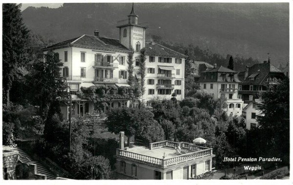Weggis, Hotel Pension Paradies Vorderseite
