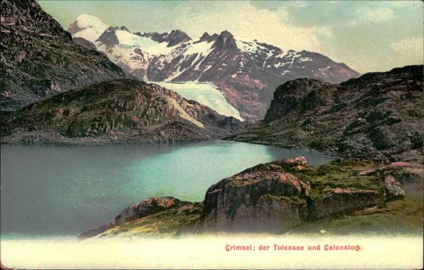 Grimsel: der Totensee und Galenstock Vorderseite