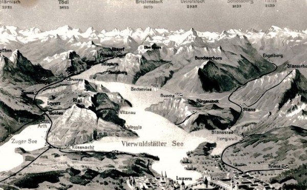 Luzern und Vierwaldstättersee Vorderseite