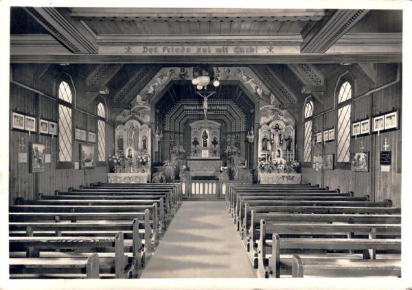 Wallfahrtskirche St.Antonius v. P. Egg bei Zürich. 1937 Vorderseite