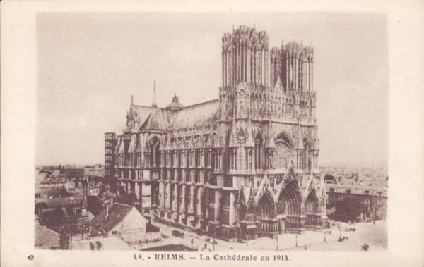 La Cathédrale en 1914, Reims
