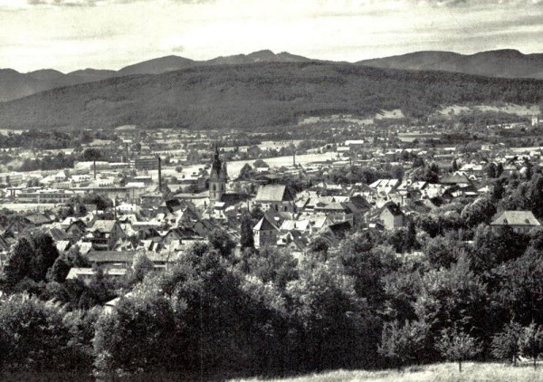 Blick vom Heiternplatz auf Stadt und Jura, Zofingen Vorderseite