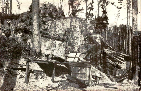 Jaegerfels, abri de Minenwerfer au Vieil Armand(Hartmannswillerkopf) Vorderseite