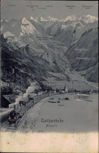 Gotthardbahn - Nordseite Vorderseite