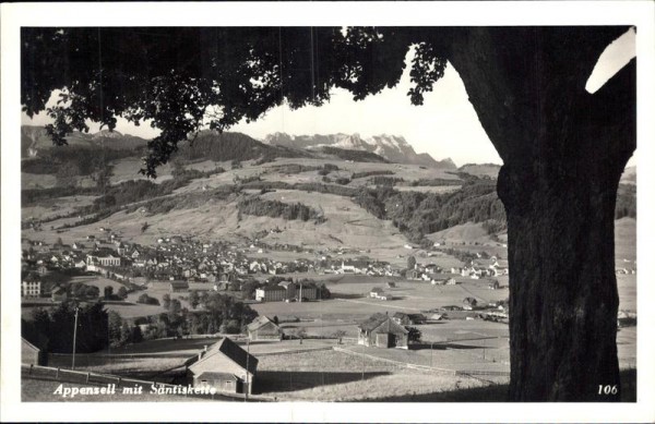Appenzell mit Säntiskette Vorderseite