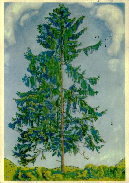 Die Tanne, Ferdinand Hodler Vorderseite