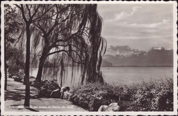 Montreux les quais et Dents du Midi