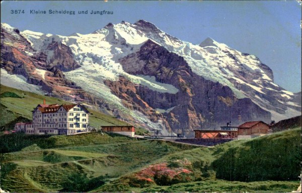 Kleine Scheidegg und Jungfrau Vorderseite