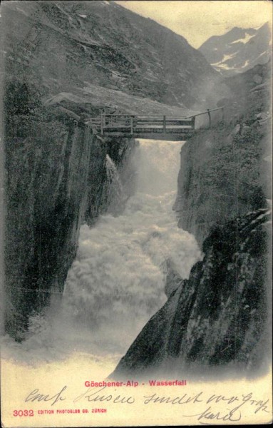 Göschener-Alp - Wasserfall Vorderseite