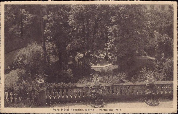Parc-Hotel Favorit, Berne Vorderseite
