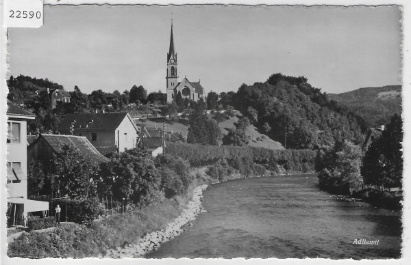 Adliswil - Partie an der Sihl mit Kirche