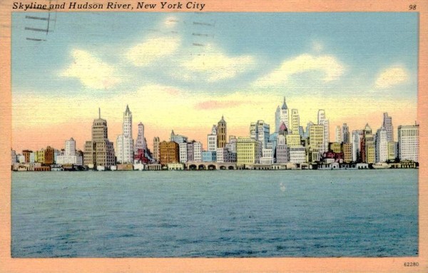 New York City, Skyline and Hudson River  Vorderseite