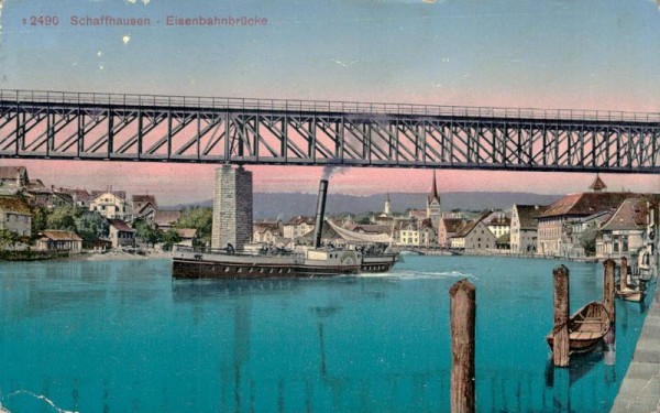 Schaffhausen, Eisenbahnbrücke Vorderseite
