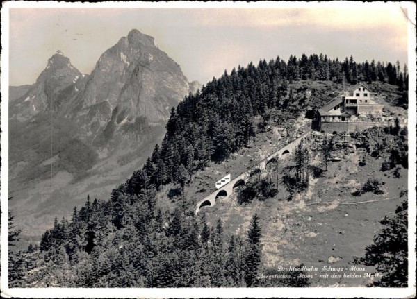 Drathseilbahn Schwyz-Stoos Vorderseite