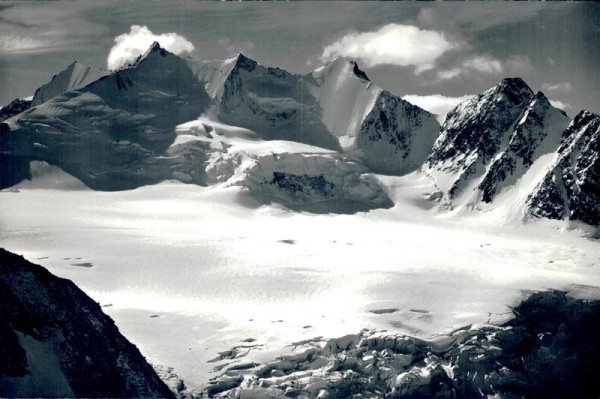 Nadelgrat Nordseite, Lenzspitze - Nadelhorn - Stecknadelhorn - Hohberghorn - Dürrenhorn Vorderseite