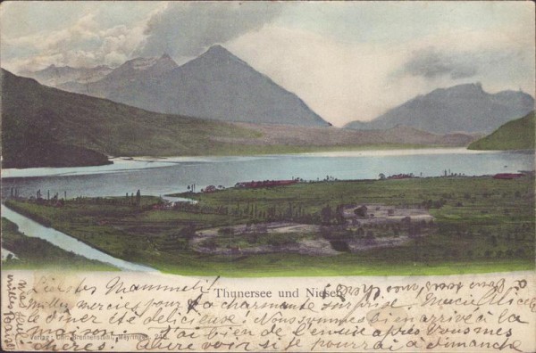 Thunersee und Niesen Vorderseite