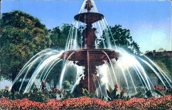 Genève - La Fontaine du Jardin Anglais. Vorderseite