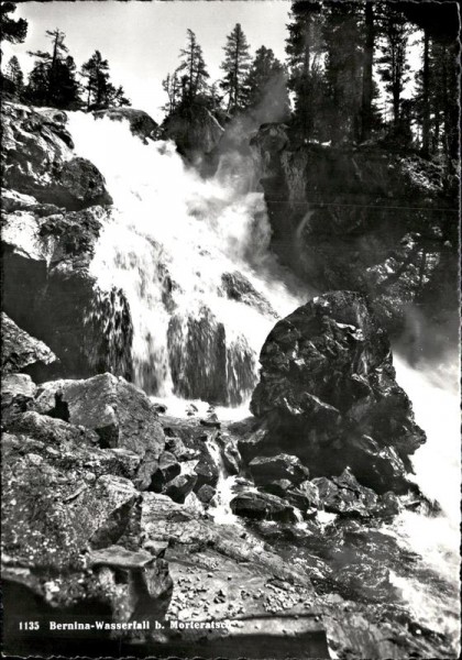 Bernina-Wasserfall b. Morteratsch Vorderseite