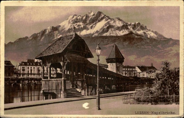 Luzern - Kapellbrücke Vorderseite