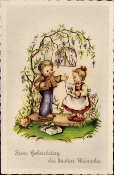 Zum Geburtstag Vorderseite
