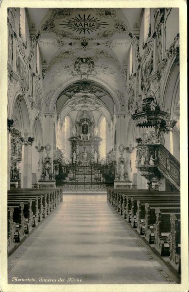 Mariastein/Inneres der Kirche Vorderseite