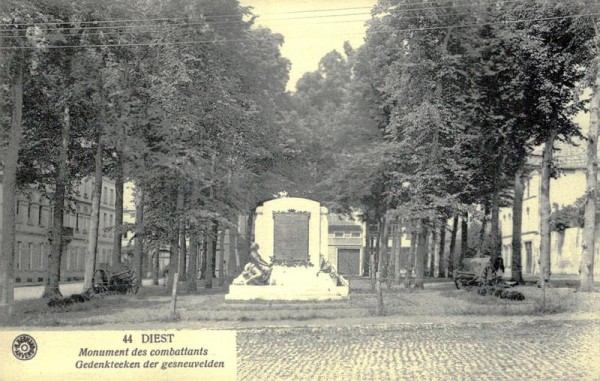 Diest, Monument des combattants Vorderseite