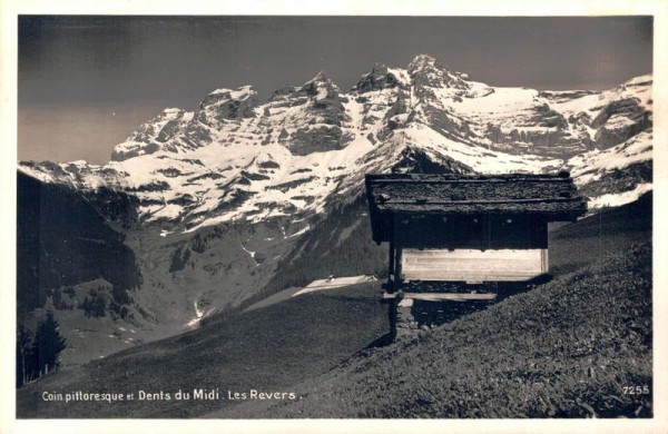 Coin pittoresque et Dents du Midi. Les Revers. Vorderseite