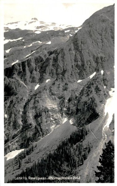 Lenk, Rawilpass, Rhorbachstein Vorderseite