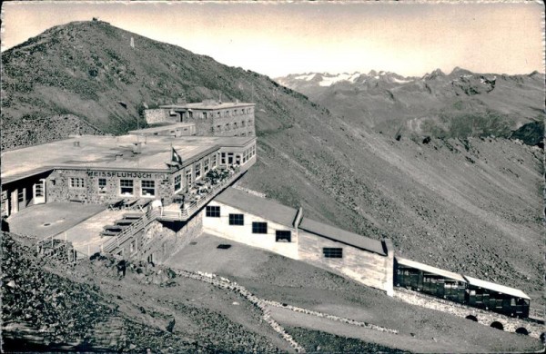 Weissfluhjoch, Blick gegen die Silvretta-Gruppe Vorderseite