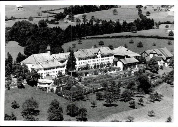 Uetliburg ob Gommiswald, Kloster Berg Sion, Flugaufnahme Vorderseite