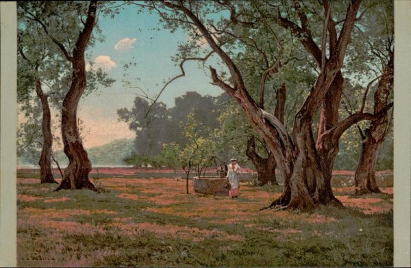 sous les oliviers à Menton, Ch. Ed. Du Bois Vorderseite