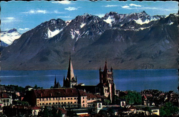 La cathédrale et les Alpes, Lausanne-Ouchy