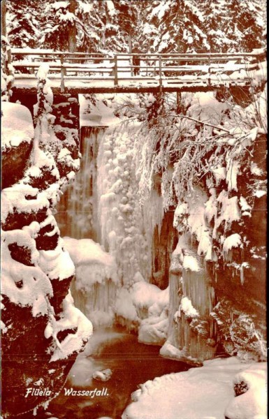Flüela - Wasserfall Vorderseite