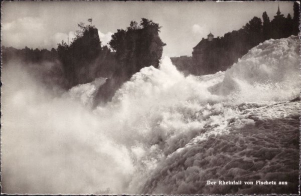 Der Rheinfall von Fischetz aus