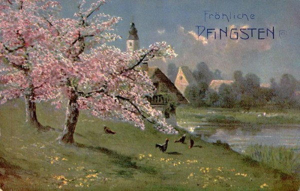Fröhliche Pfingsten! Vorderseite