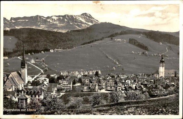 Degersheim mit säntis Vorderseite