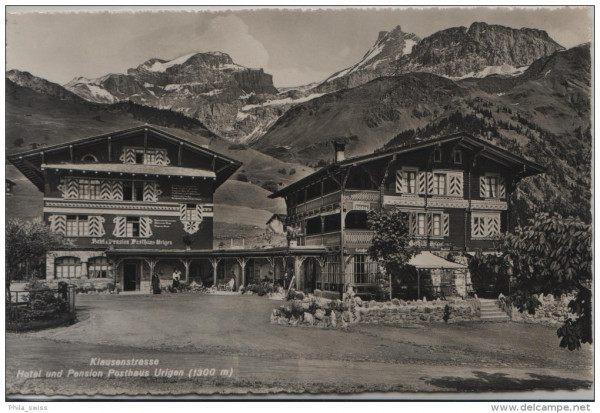 Klausenstrasse - Hotel und Pension Posthaus Urigen (1300 m)