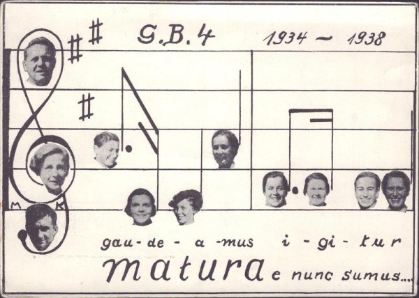 Matura G.B.4 1934-1938 Vorderseite